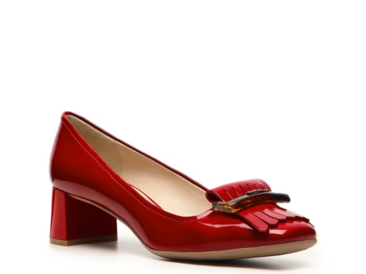 Prada Patent Leather Kiltie Pump