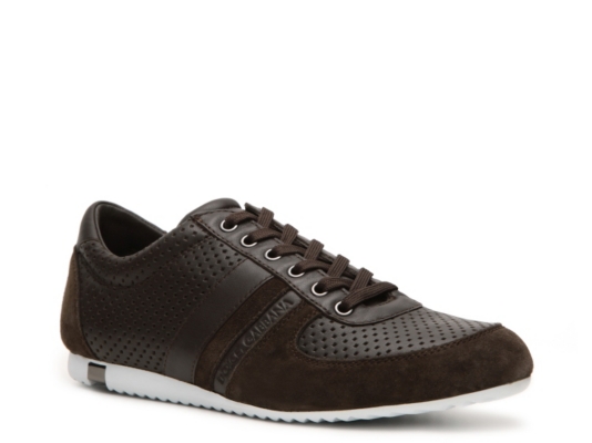 Dolce & Gabbana Perforated Leather & Suede Sneaker