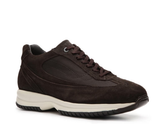 Santoni Suede & Canvas Sneaker