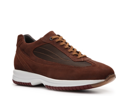 Santoni Suede & Canvas Sneaker