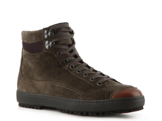 Santoni Suede Mid Boot
