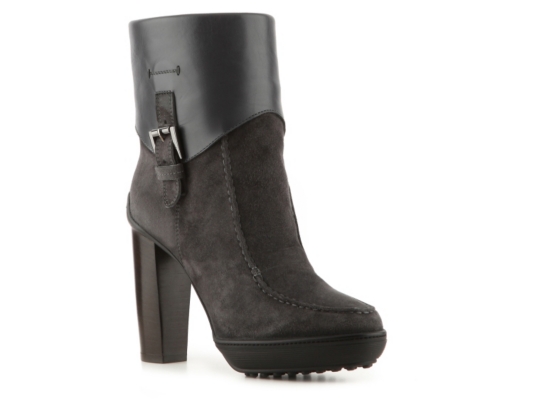 Tod's Suede Cuff Bootie