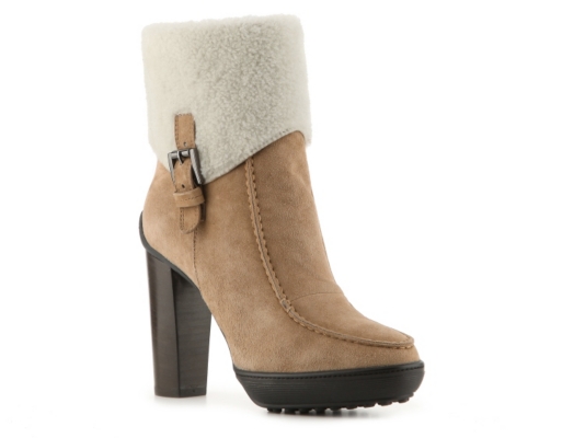 Tod's Suede Cuff Bootie