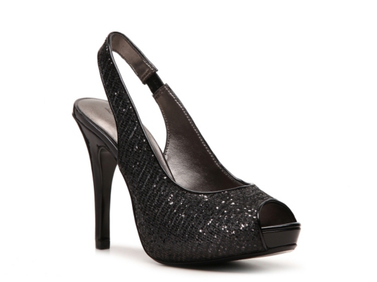 Lulu Townsend Nightout Glitter Platform Pump