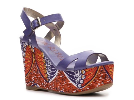 London Rebel Sacha Wedge Sandal