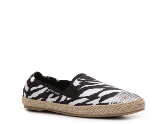 G BY GUESS Jazza Zebra Flat