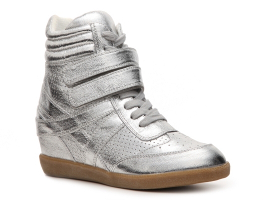 Heart Soul Ita Metallic Wedge Sneaker