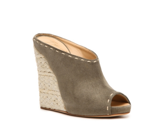 Giuseppe Zanotti Nubuck Leather Wedge Sandal