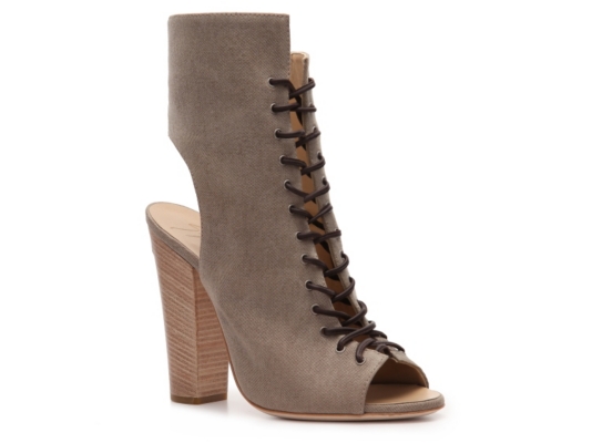Giuseppe Zanotti Canvas Peep Toe Bootie