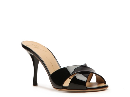 Giuseppe Zanotti Patent Leather Peep Toe Sandal