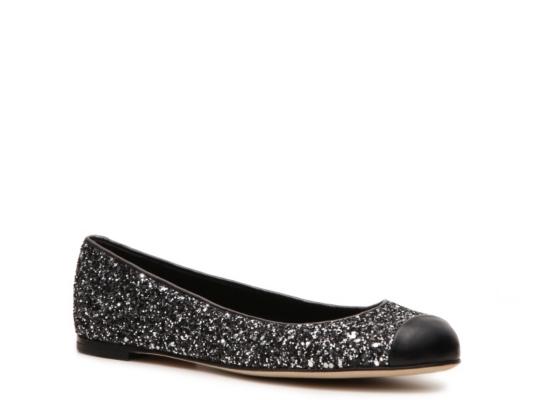 Giuseppe Zanotti Glitter Cap Toe Flat