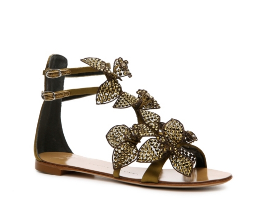 Giuseppe Zanotti Satin Flower Sandal