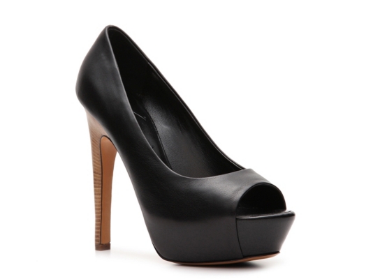 Giuseppe Zanotti Leather Peep Toe Pump