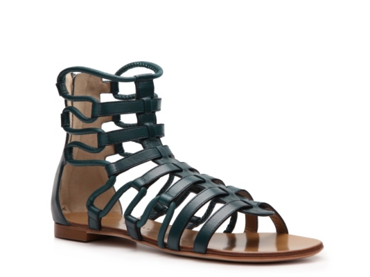Giuseppe Zanotti Leather Gladiator Flat Sandal