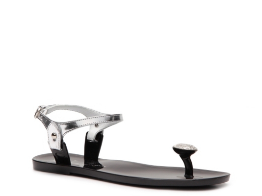 Giuseppe Zanotti Metallic Patent Leather Flat Sandal