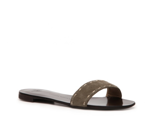 Giuseppe Zanotti Suede Slip On Sandal