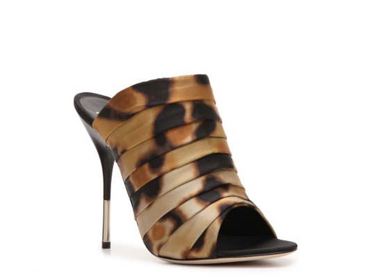 Giuseppe Zanotti Satin Peep Toe Mule
