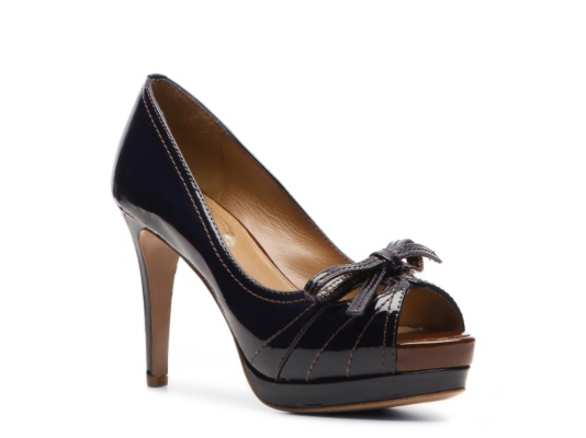 Elie Tahari Laverna Patent Leather Bow Pump