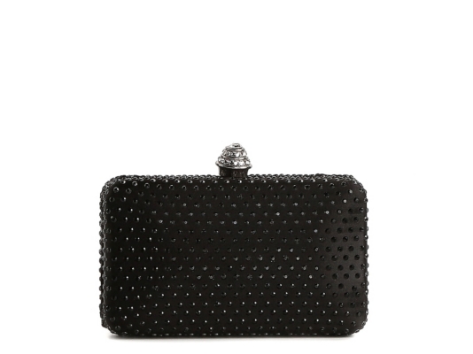 Lulu Townsend Rhinestone Box Clutch