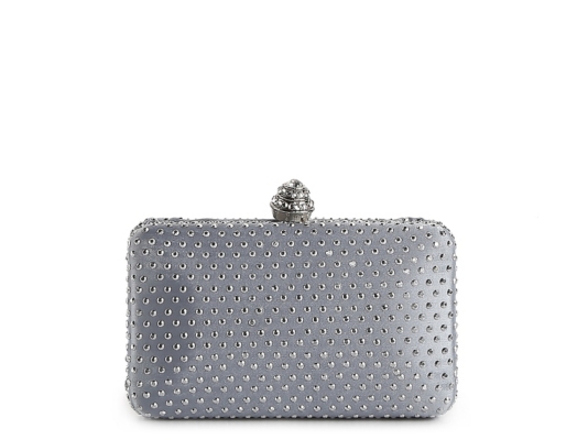 Lulu Townsend Rhinestone Box Clutch