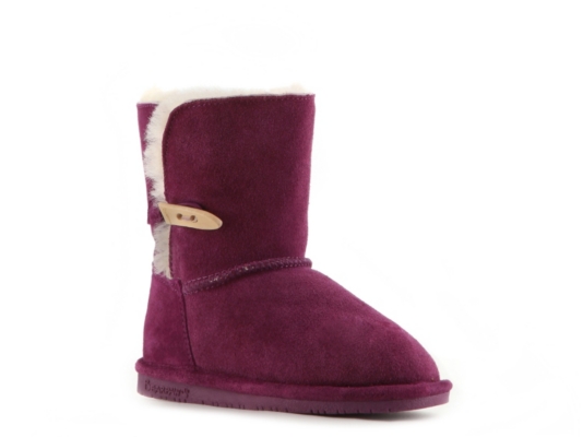 Bearpaw Abigail Girls' Toddler & Youth Suede Button Boot