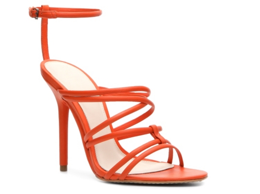 Herve Leger Odette Leather Strappy Sandal