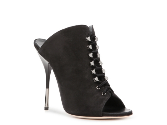 Giuseppe Zanotti Suede Peep Toe Mule