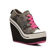 Rock & Candy London Camouflage Wedge Sneaker