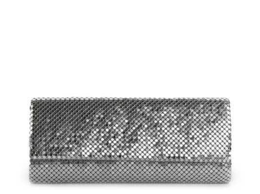Lulu Townsend Metal Mesh Flap Clutch