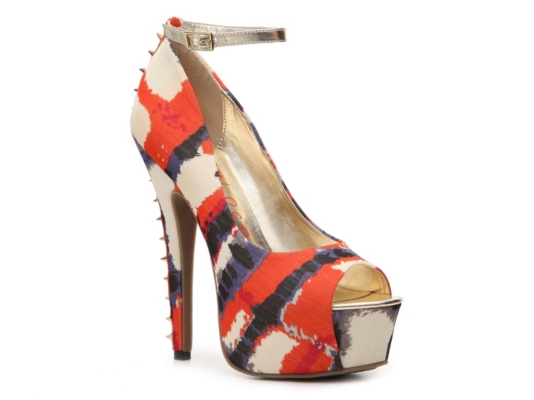London Rebel Graffitti Print Pump
