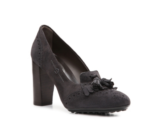 Tod's Suede Tassel Pump