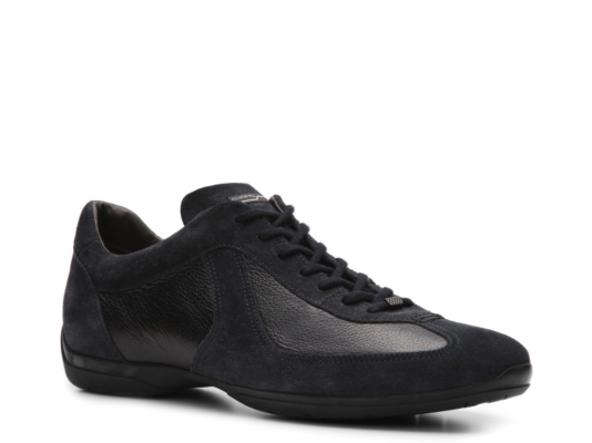 Santoni Leather & Suede Sport Sneaker