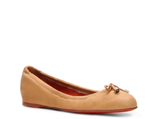 Santoni Leather Ballet Flat