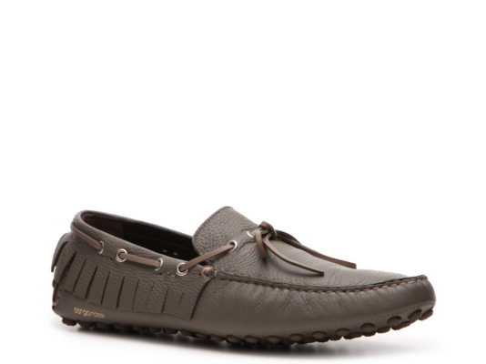 Sergio Rossi Leather Fringe Loafer