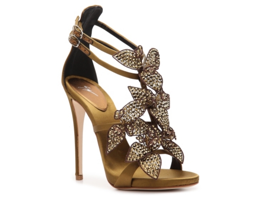 Giuseppe Zanotti Satin Flower Sandal