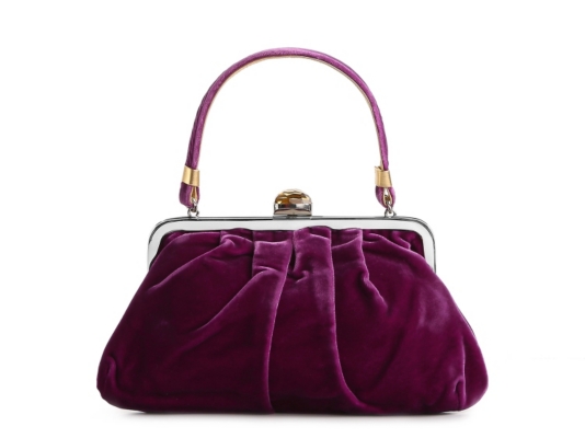 Dolce & Gabbana Velvet Jewel Top Clutch