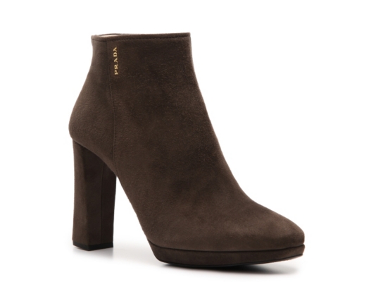 Prada Suede Ankle Bootie