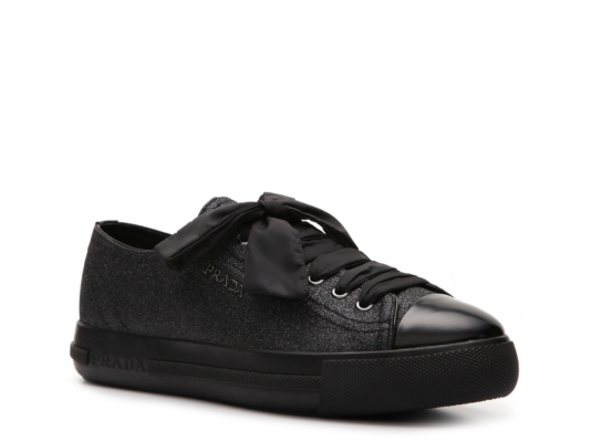 Prada Glitter Flatform Sneaker