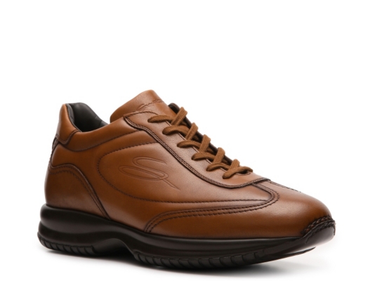 Santoni Leather Sneaker
