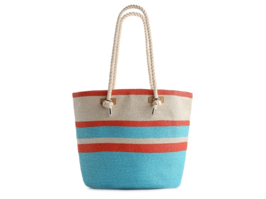 Kelly & Katie Rope Handle Striped Tote