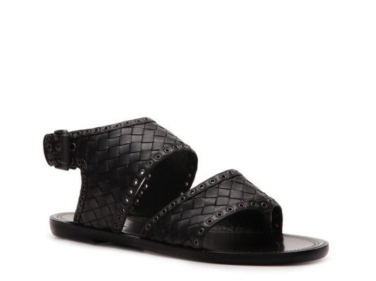 Bottega Veneta Woven Leather Flat Sandal
