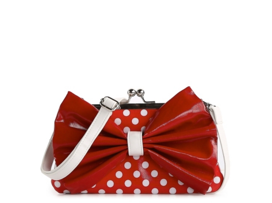 Poppie Jones Polka Dot Bow Cross Body Bag