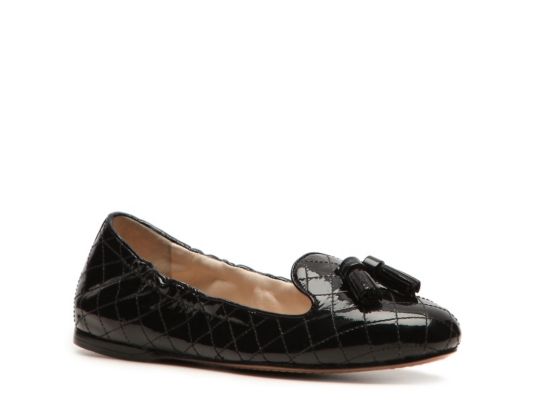 Prada Patent Leather Tassel Flat