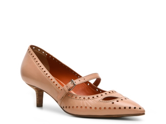 Santoni Leather Cutout Pump
