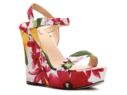 Diba Rosey Wedge Floral Wedge Sandal