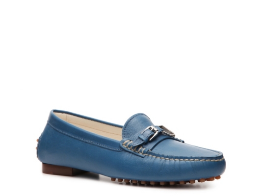 Ralph Lauren Collection Dasita Leather Buckle Loafer