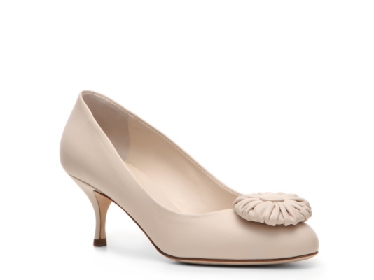Bally Wila Leather Flower Pump