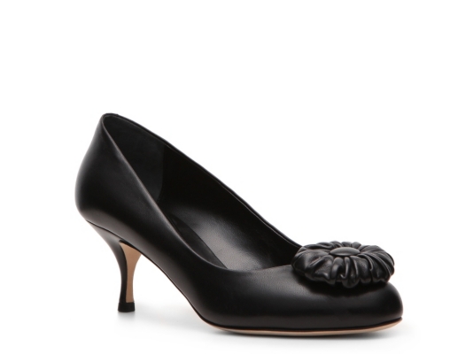 Bally Wila Leather Flower Pump