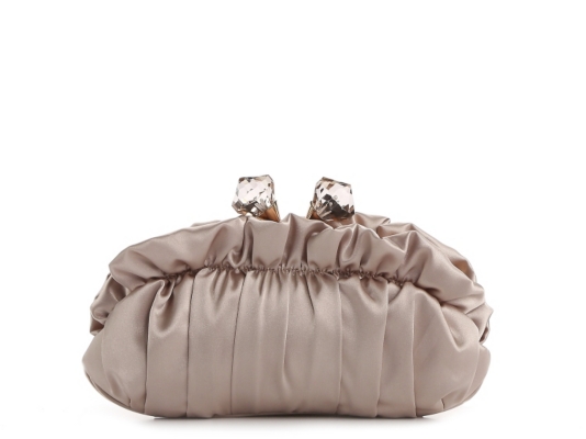 Lulu Townsend Satin Jewel Clutch