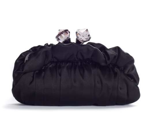 Lulu Townsend Satin Jewel Clutch